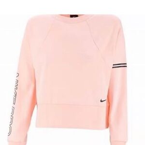 Nike Light Pink Cropped Hoodie